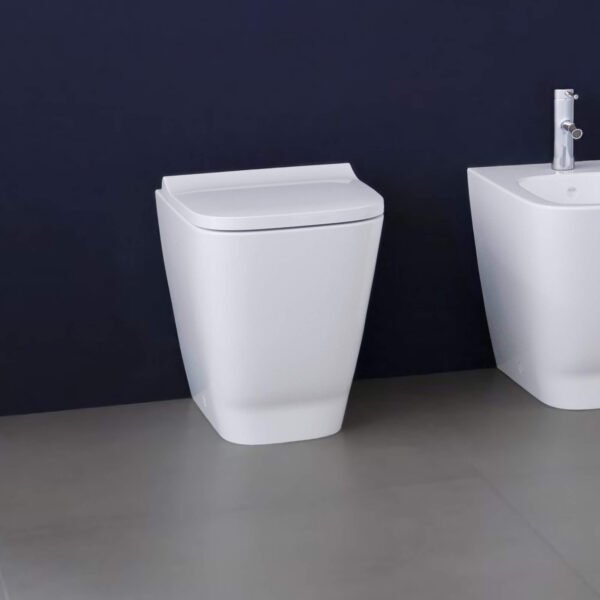 Geberit Smyle Rimless Back To Wall Toilet With Seat - White