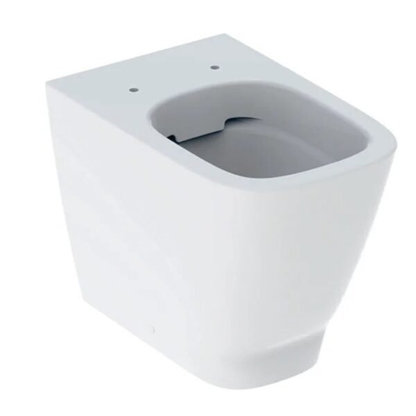 Geberit Smyle Rimless Back To Wall Toilet With Seat - White - Image 2
