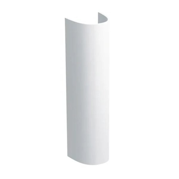 Geberit Selnova Curved Basin With Full Pedestal - 550mm Wide - 1 TH - White - Image 2