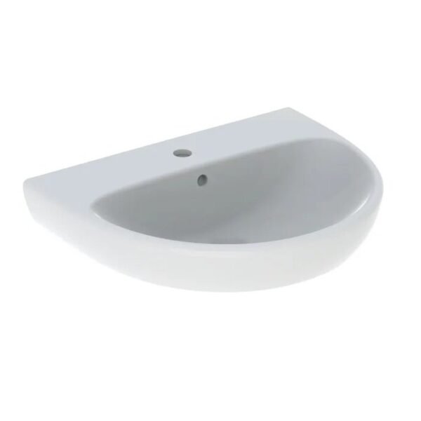 Geberit Selnova Basin With Full Pedestal - 550mm Wide - 1 TH - White