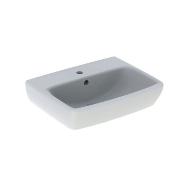 Geberit Selnova 1 Door Wall Hung Vanity Unit With Basin - 396mm Wide - Lava - Image 2