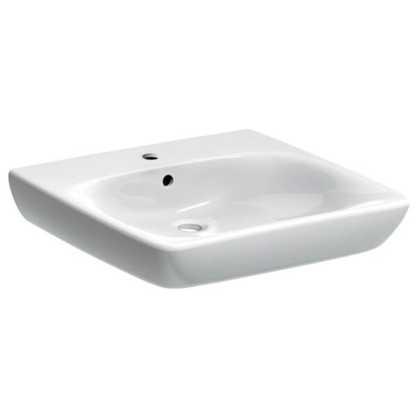Geberit Selnova Comfort Wall Hung Basin - 550mm Wide - 1 TH - White