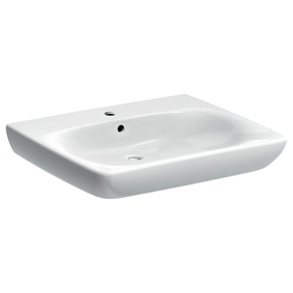 Geberit Selnova Comfort Wall Hung Basin - 650mm Wide - 1 TH - White