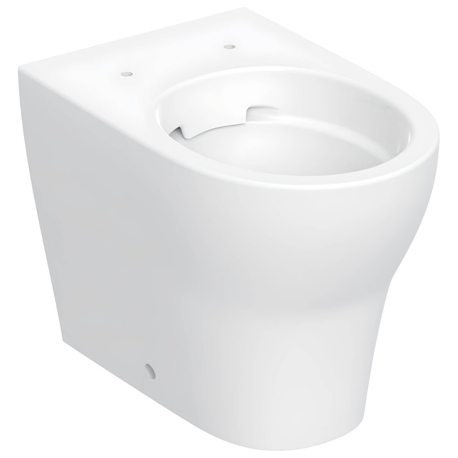 Geberit Selnova Premium Rimless Back To Wall Toilet With Soft Close Seat - White