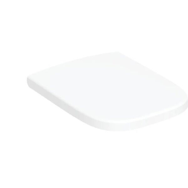 Geberit Selnova Square Rimless Wall Hung Toilet With Soft Close Seat - White