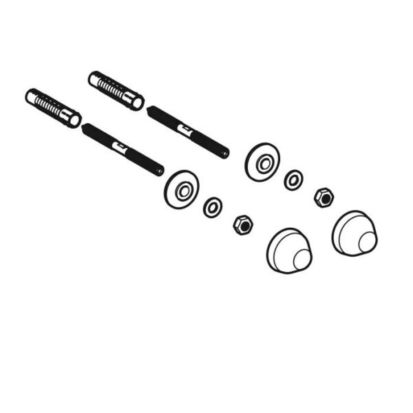 Geberit Fastening Material With Cover Caps For Basin