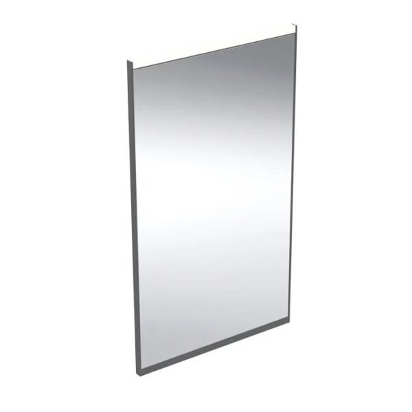 Geberit Option Plus Framed Illuminated Mirror With Direct And Indirect Lighting - 700mm X 400mm - Aluminium