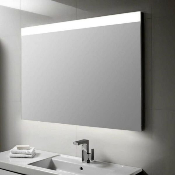 Roca Prisma Comfort Rectangular LED Mirror With Upper And Lower Lights
