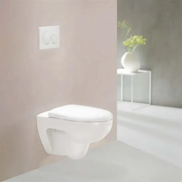 Geberit Selnova Compact Wall Hung Toilet With Seat - White