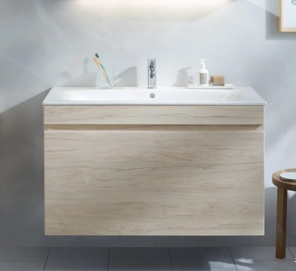 Geberit Renova Single Drawer Wall Hung Vanity Unit With Basin - 1000mm Wide - 1 TH
