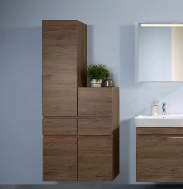 Geberit Renova Double Door And Single Drawer Wall Hung Medium Storage Unit - 1050mm High - Image 2