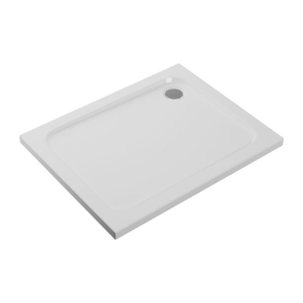 Trinity //2Go 45mm Low Profile Rectangular Shower Tray & Waste - White