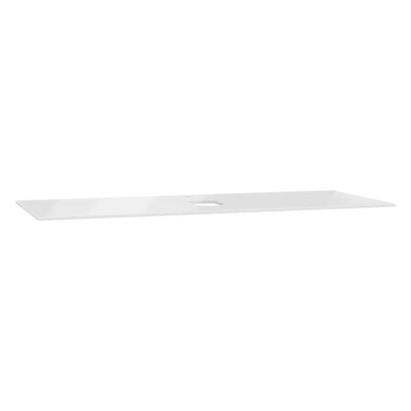 Vitra Origin Central Syphon Hole Glass Countertop - 1200mm Wide - 1 TH