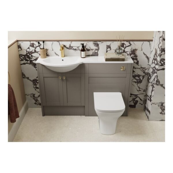 Trinity Saddle Slim WC Unit - 600mm Wide - Image 3