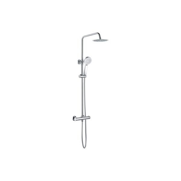 Trinity Round Thermostatic Bar Mixer With Riser Kit