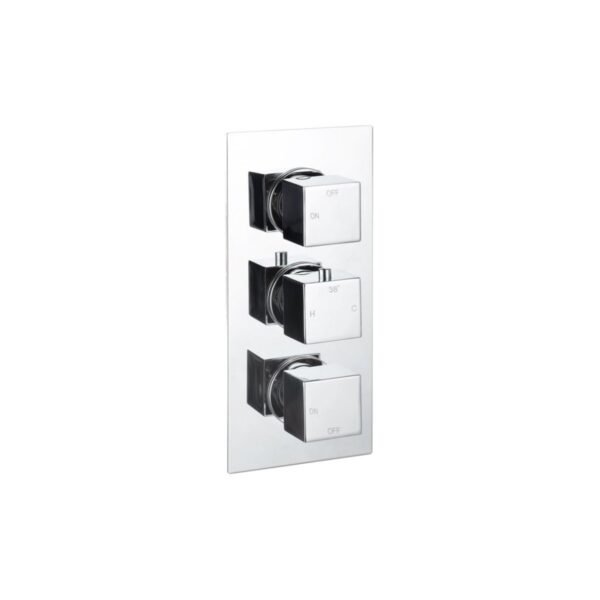 Trinity Aqua Square 3 Outlet Concealed Shower Kit - Image 2