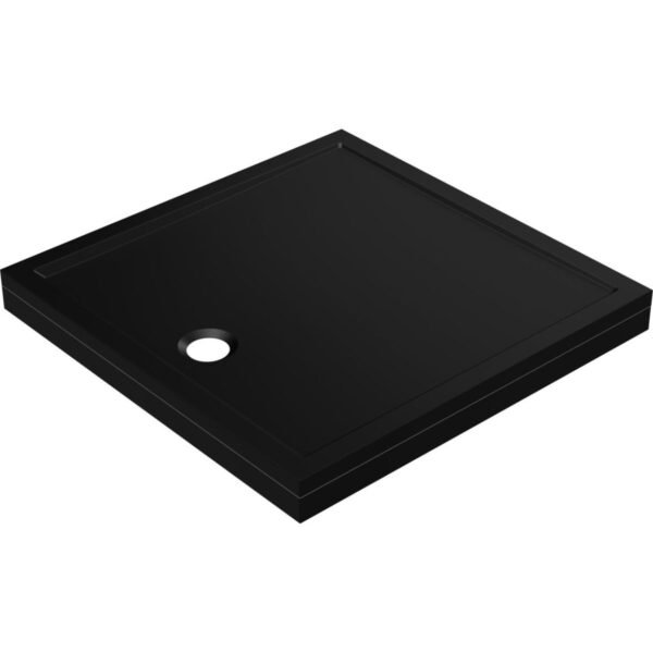 Oxford Tray Riser Set for 40mm Low Profile Rectangular Shower Tray (1000-1200mm) - Matt Black - Image 2