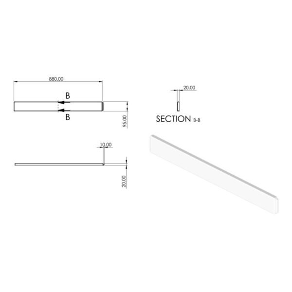 Geberit Selnova Compact Corner Handrinse Basin - 450mm - Image 7