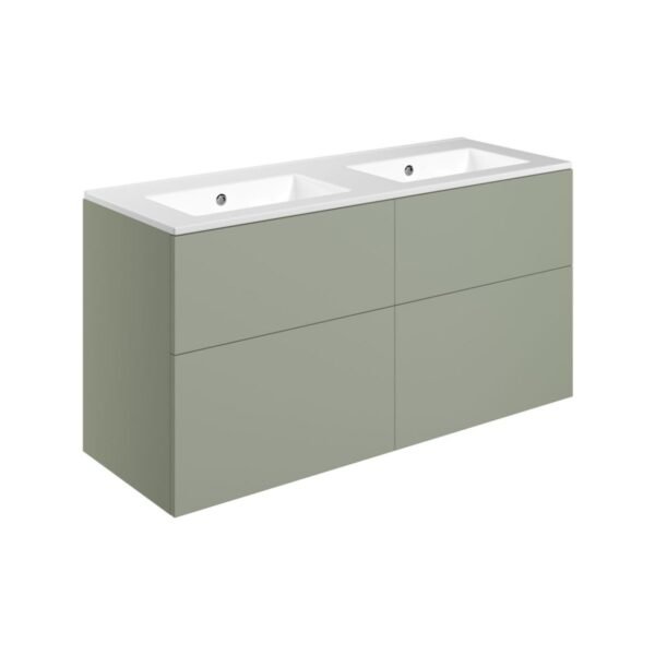 Trinity Design 4 Drawer Wall Hung Basin Unit & Basin - 1210mm Wide