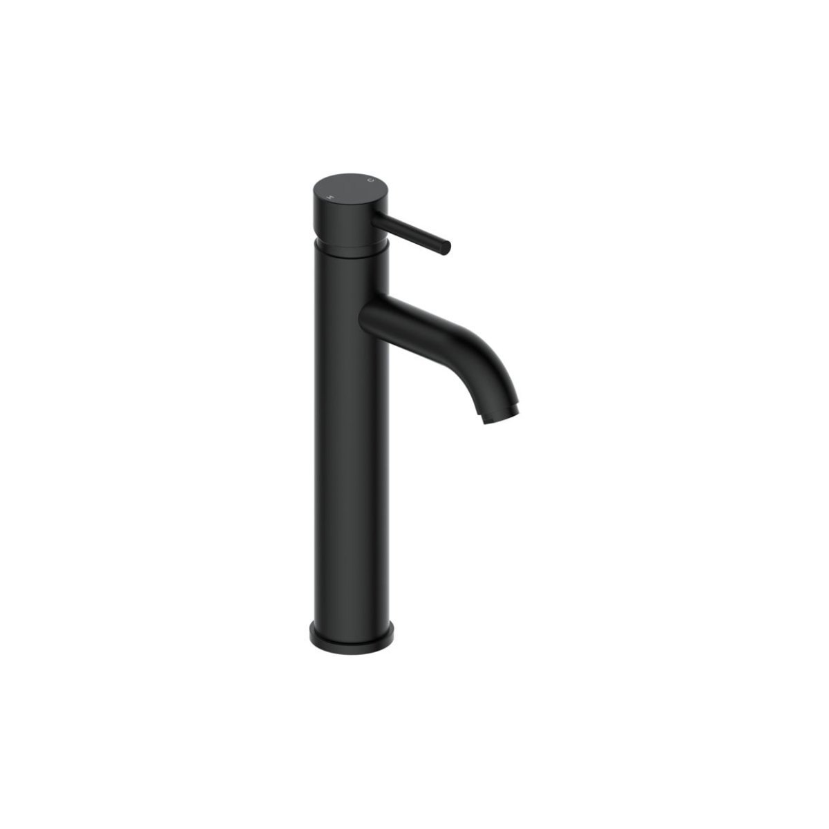 Trinity Horizon Round Tall Basin Mixer Tap - Matt Black