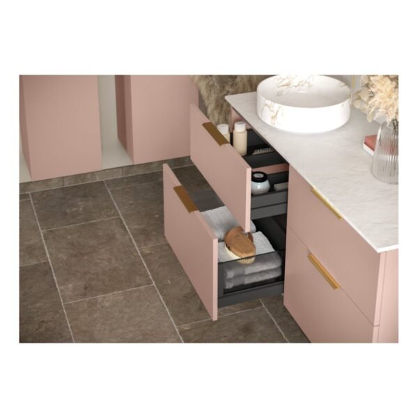 Trinity Design 2 Door Floor Standing Basin Unit & Basin - 610mm Wide - No TH - Image 11