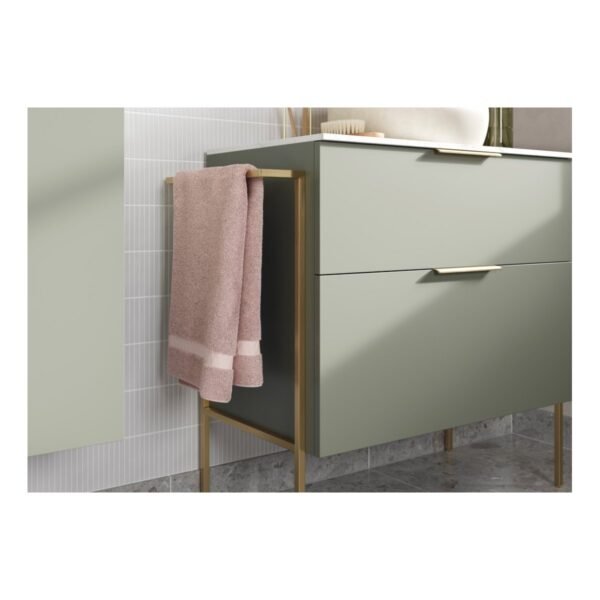 Trinity Design 2 Door Floor Standing Basin Unit & Basin - 610mm Wide - No TH - Image 3