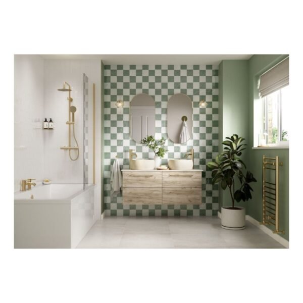 Trinity Woolley 2 Door Floor Standing Basin Unit & Thin Edge Basin - 610mm Wide - No TH - Image 8