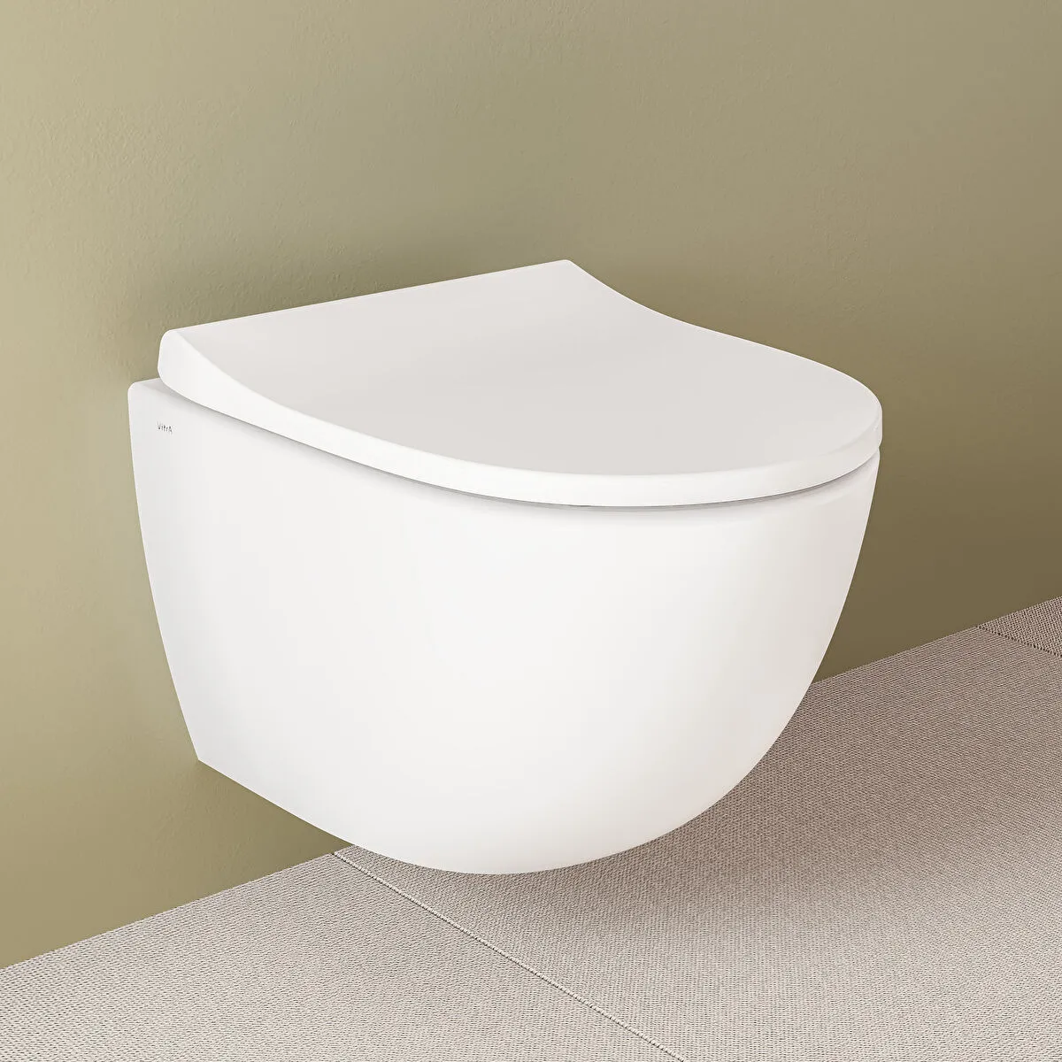 Vitra Sento Compact Wall Hung Toilet With Seat And Cover - White