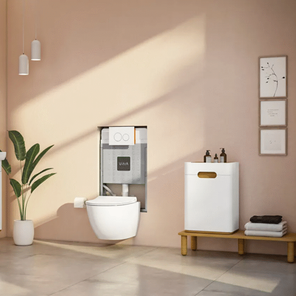 Vitra Sento 2 Door Wall Hung Vanity Unit With Basin - 1 Tap Hole (Tap & Waste Not Included) - Image 2
