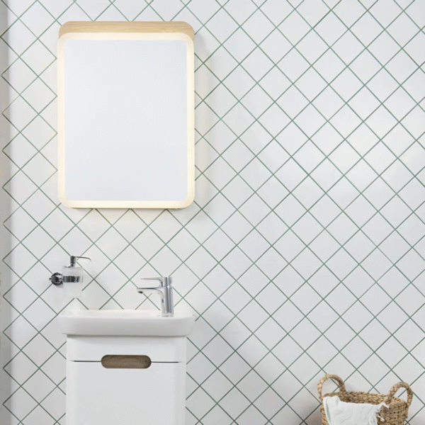 Vitra Sento Illuminated Mirror - Light Oak - Image 6
