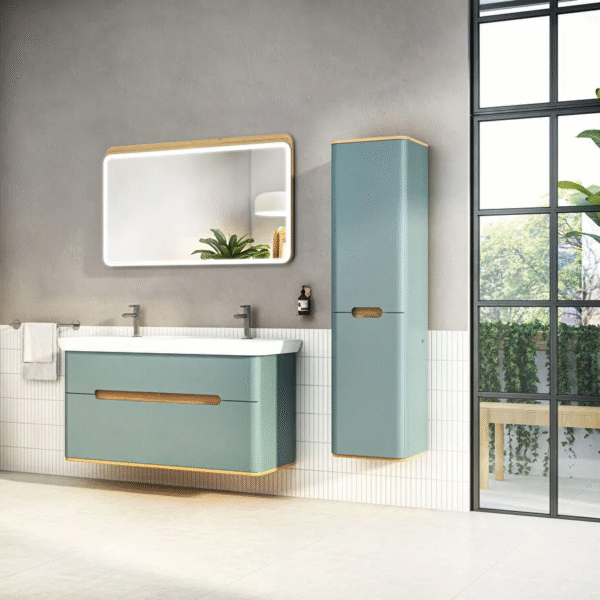 Vitra Sento 2 Door Freestanding Tall Unit - 400mm Wide - (Legs Not Included) - Image 4