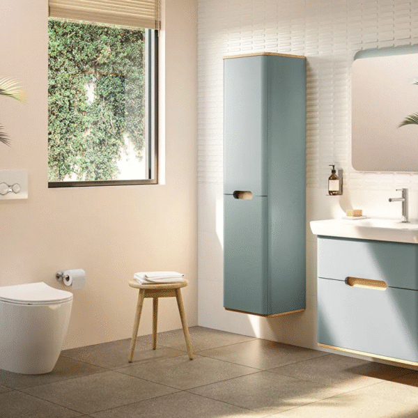 Vitra Sento 2 Door Freestanding Tall Unit - 400mm Wide - (Legs Not Included) - Image 3