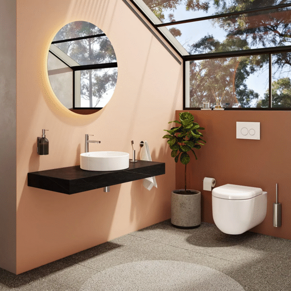 VitrA Liquid Rimless Wall-Hung WC with Seat – White High Gloss - Image 2