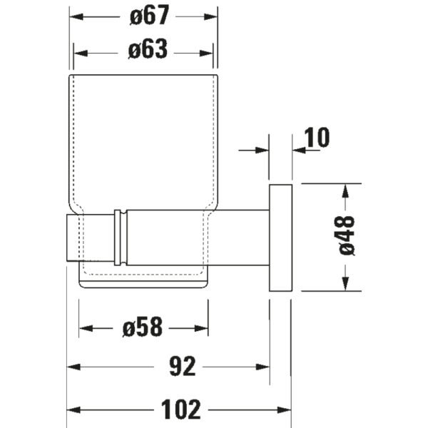 Duravit D Code Glass Holder - Image 4
