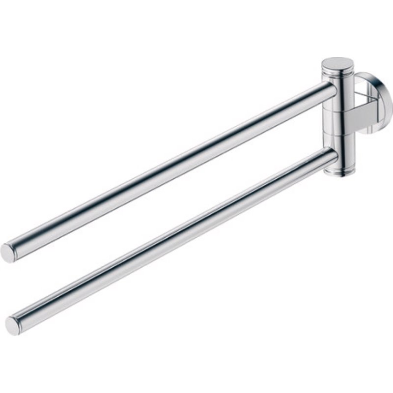 Duravit D Code Swivel 2 Arm Towel Rail - 648mm - Image 2