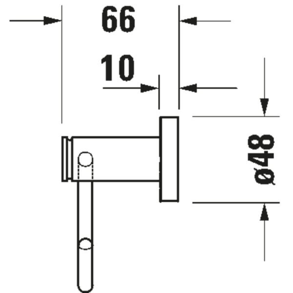 Duravit D Code Toilet Roll Holder - Image 2