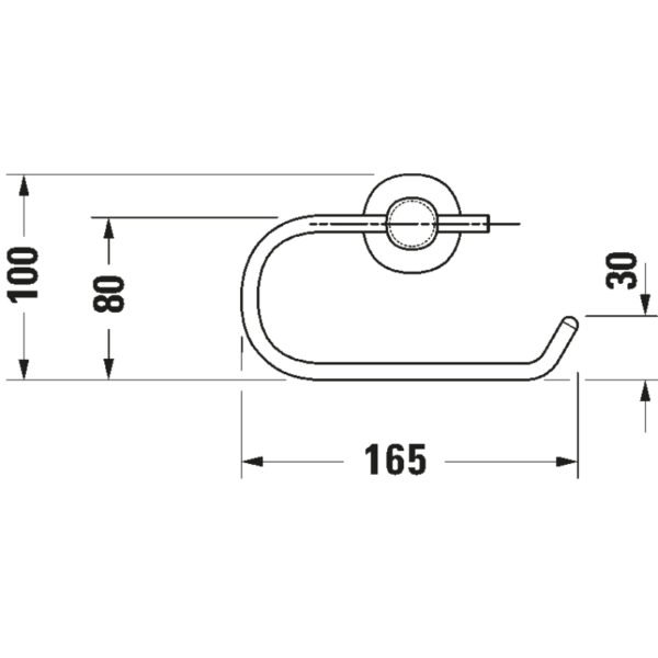 Duravit D Code Toilet Roll Holder - Image 3
