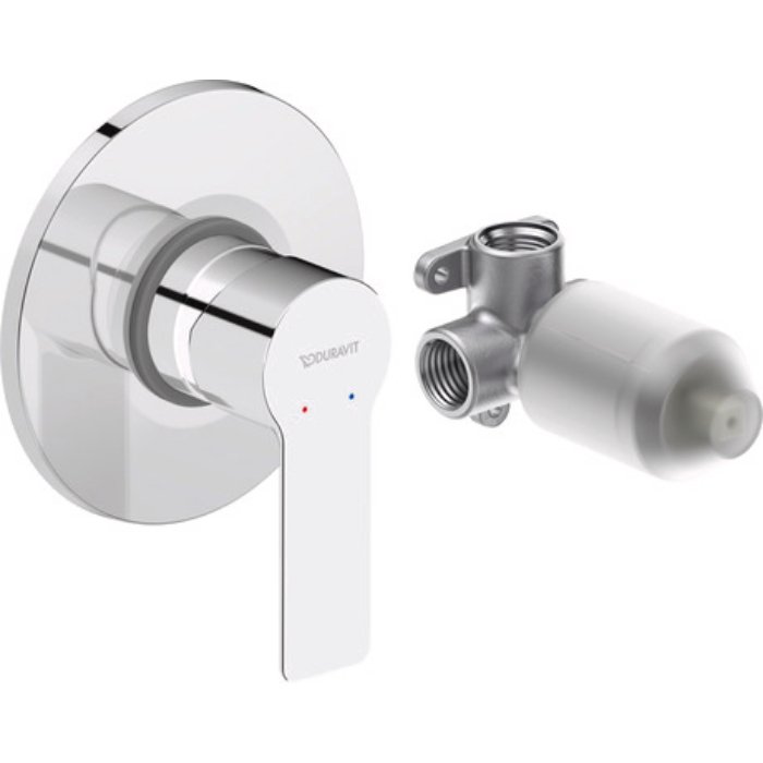Duravit D-Code Concealed Installation Set For Shower Mixer - Chrome