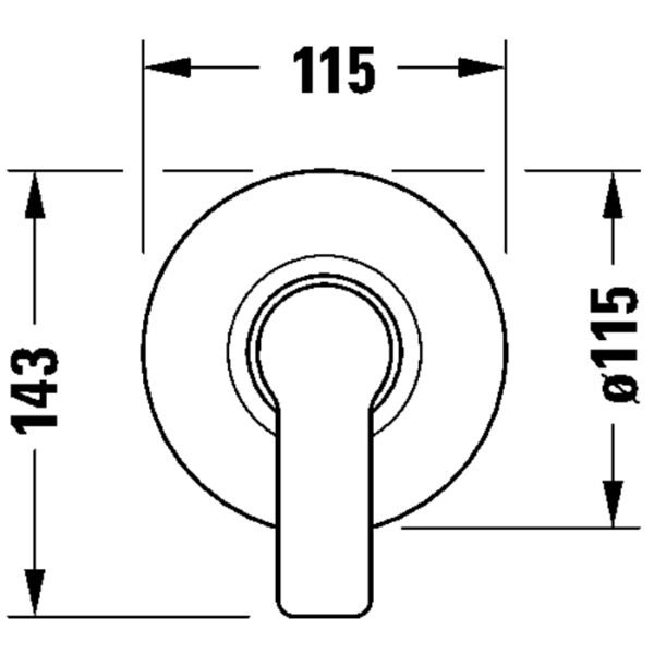Duravit D-Code Concealed Installation Set For Shower Mixer - Image 2