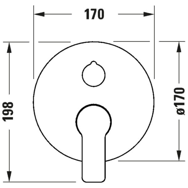 Duravit D-Code Single Lever 2 Outlet Shower Mixer For Concealed Installation - Image 2