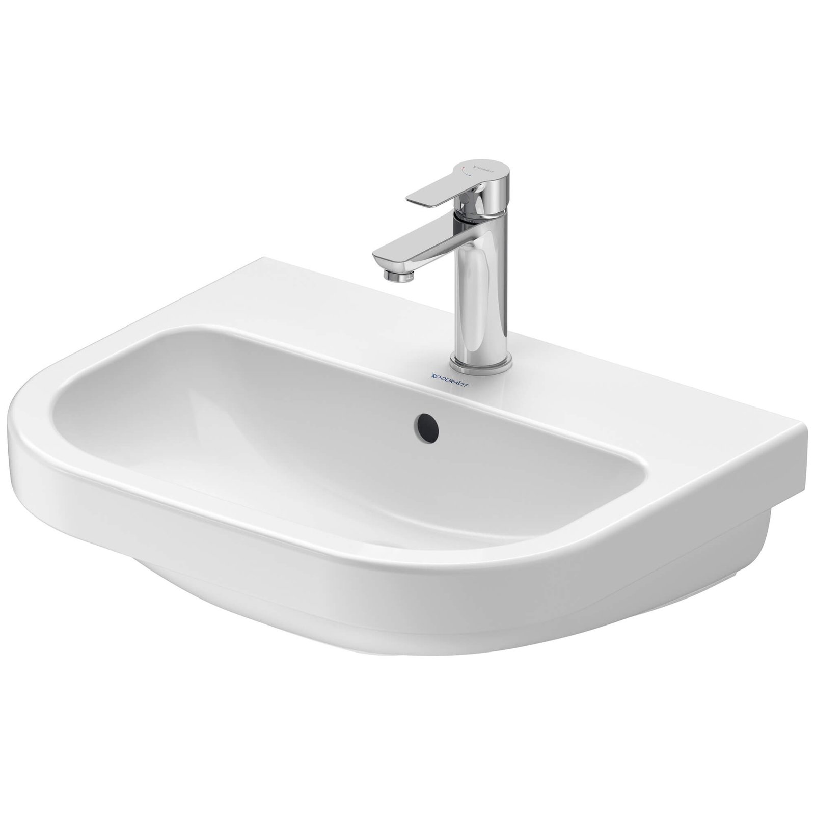 Duravit D-Code Wall Hung Basin - 550mm - Pedestal Options