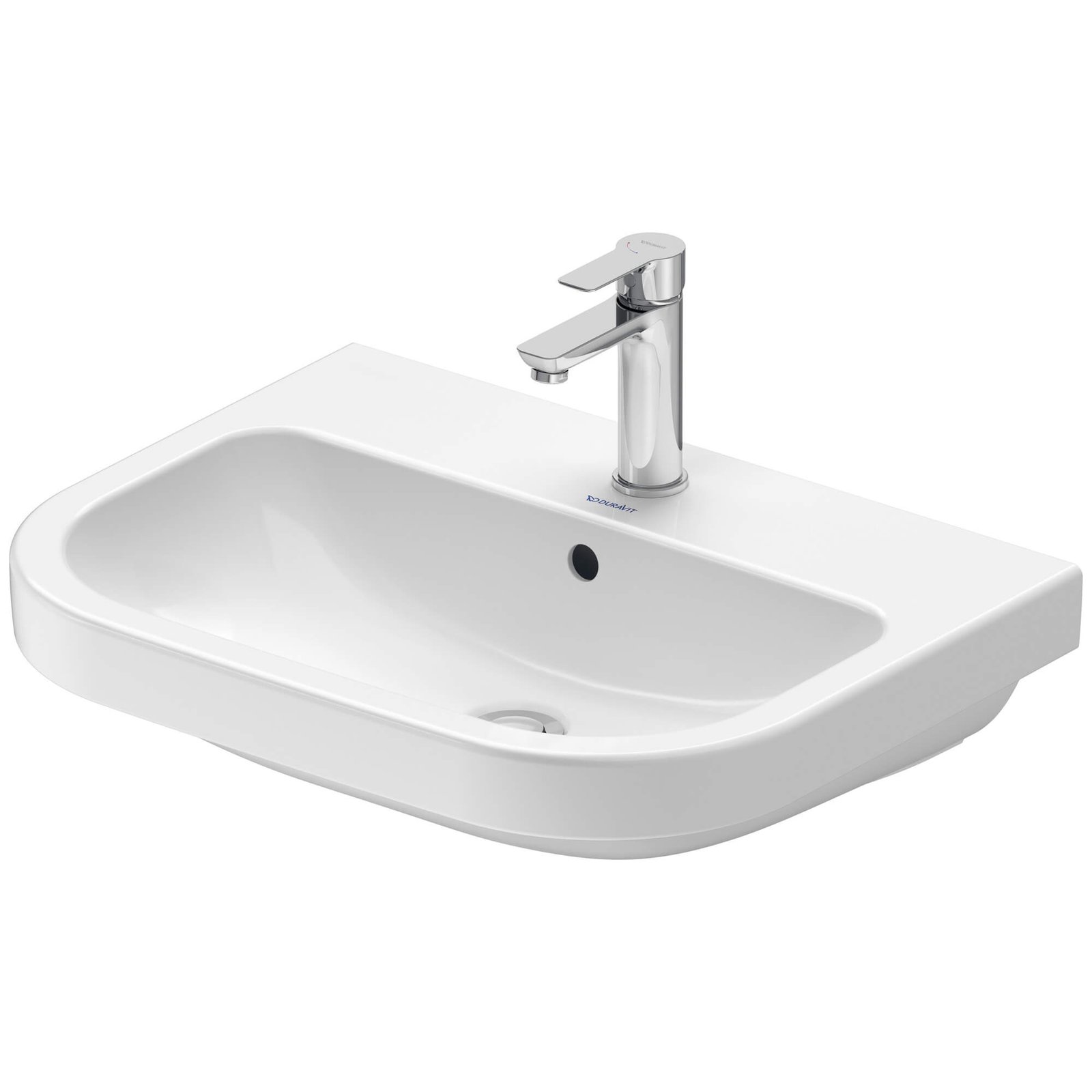 Duravit D-Code Wall Hung Basin - 600mm - Pedestal Options