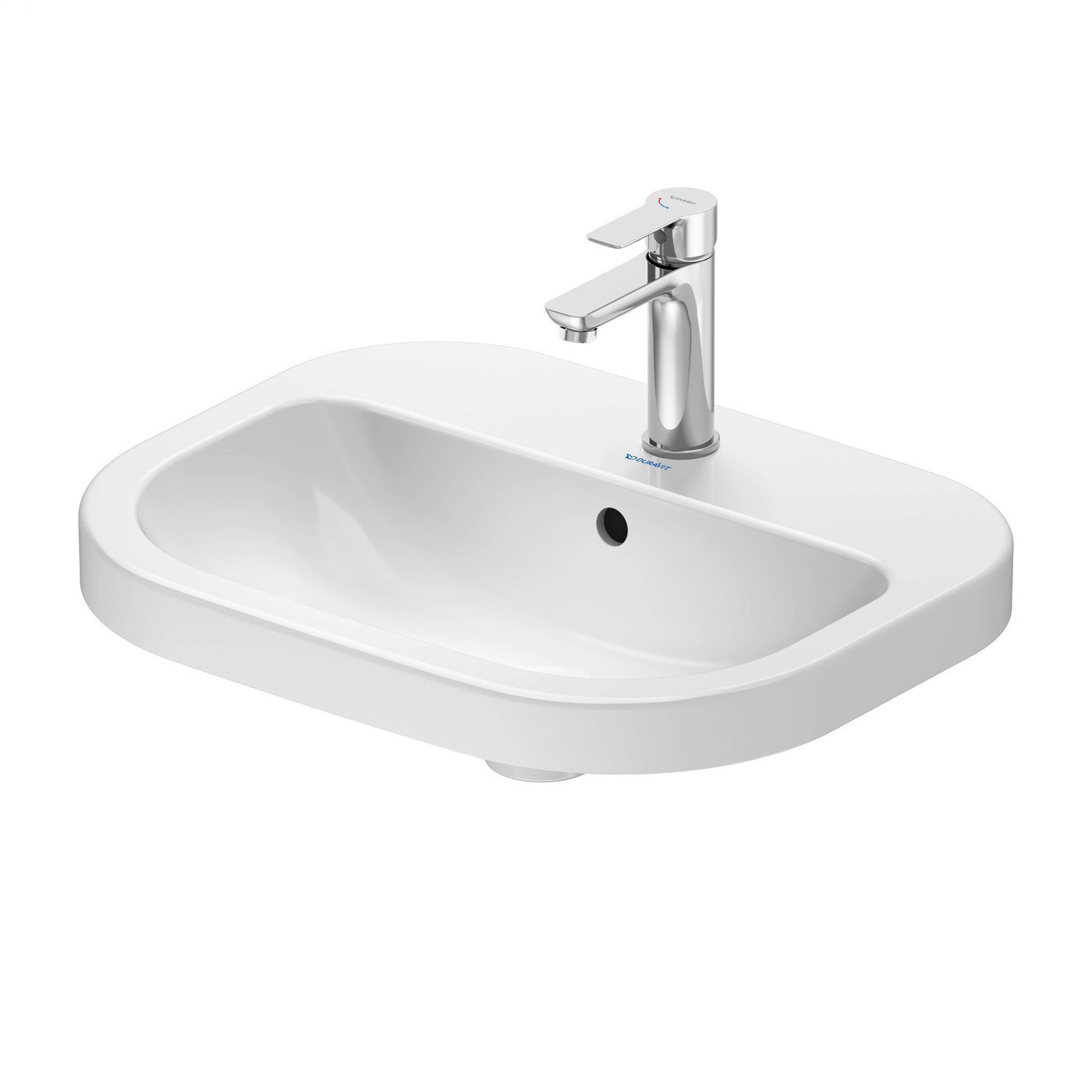 Duravit D-Code Wall Hung Basin - 550mm Wide - White