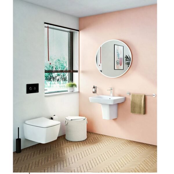 Vitra M-Line Compact Wall Hung Toilet with Soft Close Seat - White - Image 2